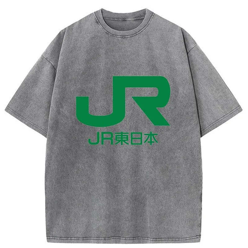Tokyo-Tiger East Japan Railway Company Washed T-Shirt