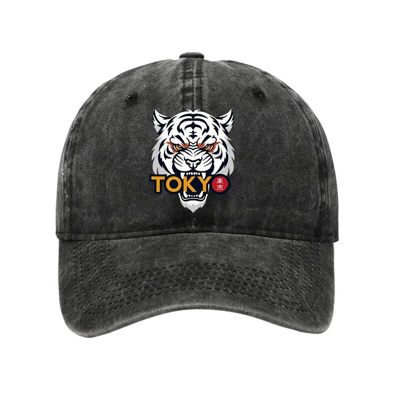 Tokyo-Tiger Logo Washed Cap