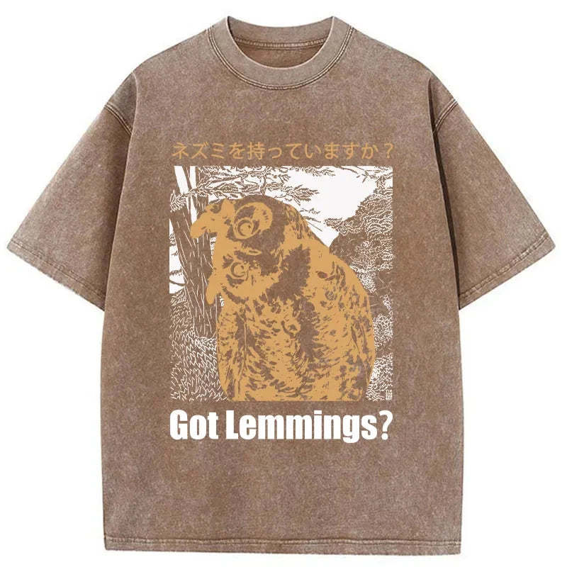 Tokyo-Tiger Do You Have Lemmings Japanese Washed T-Shirt