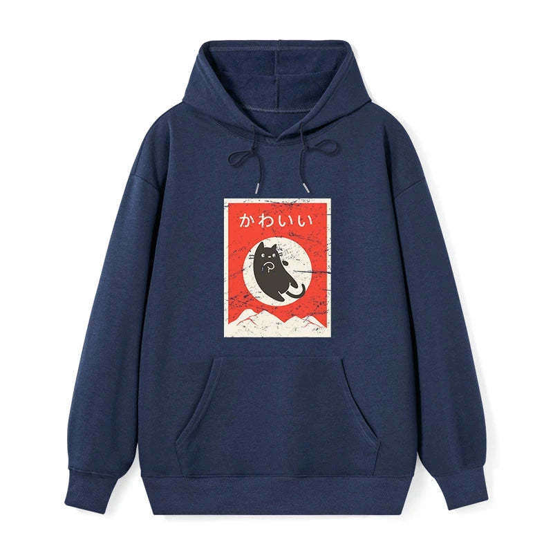 Tokyo-Tiger Cute Black Cat Japanese Classic Hoodie