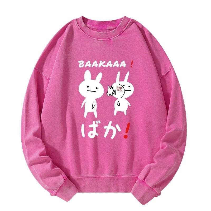 Tokyo-Tiger Anime Baka Manga Slap Washed Sweatshirt