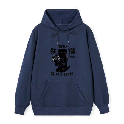 Tokyo-Tiger Tokyo Record Store Cat CD Classic Hoodie