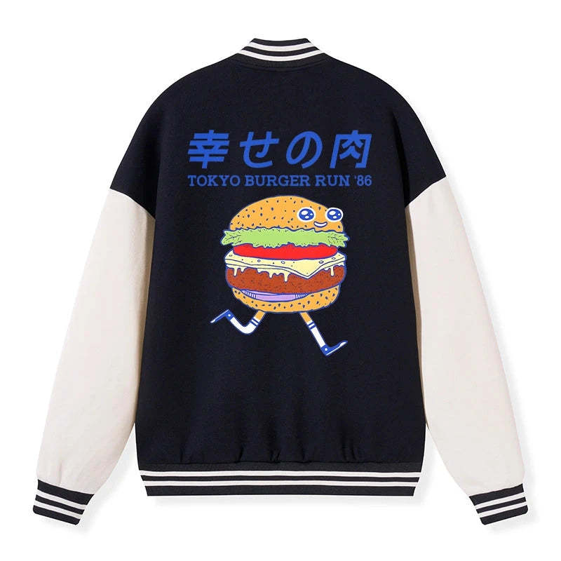 Tokyo-Tiger Tokyo Burger Run Japanese Embroidery Varsity Jacket Sale