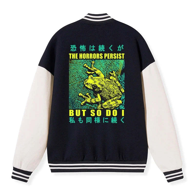 Tokyo-Tiger The Horrors Persist Forg Embroidery Varsity Jacket Sale