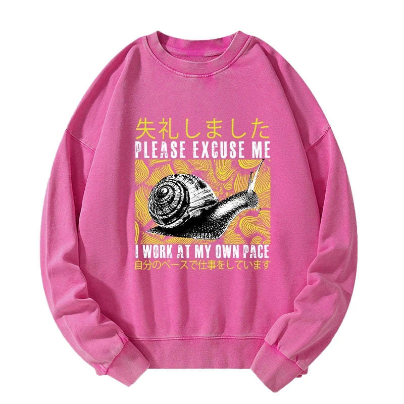 Tokyo-Tiger Snails That Work According To Their Own Rules Washed Sweatshirt
