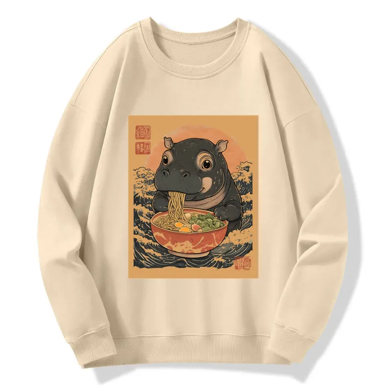Tokyo-Tiger Moo Deng Eat Ramen Sweatshirt Sale