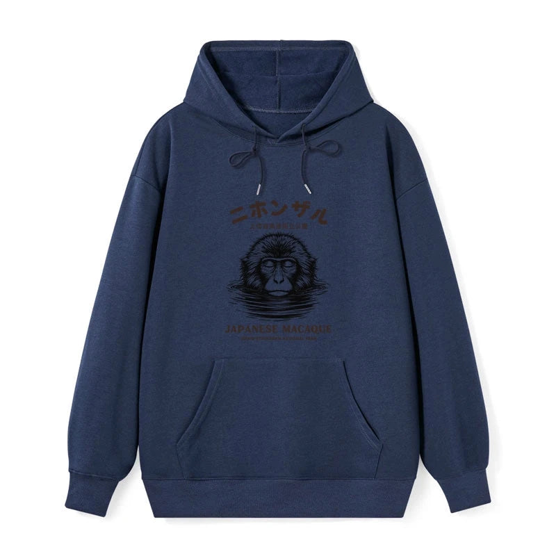 Tokyo-Tiger The Macaque Monkey In The Bath Japanese Classic Hoodie