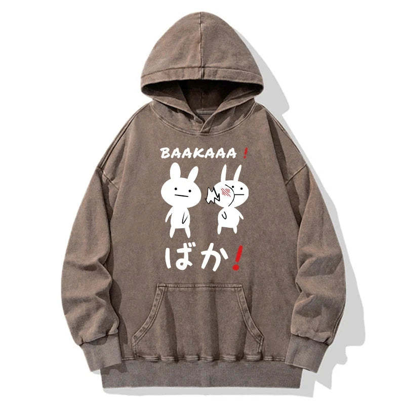 Tokyo-Tiger Anime Baka Manga Slap Washed Hoodie Sale