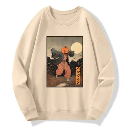 Tokyo-Tiger Japanese Pumpkin Monster Sweatshirt