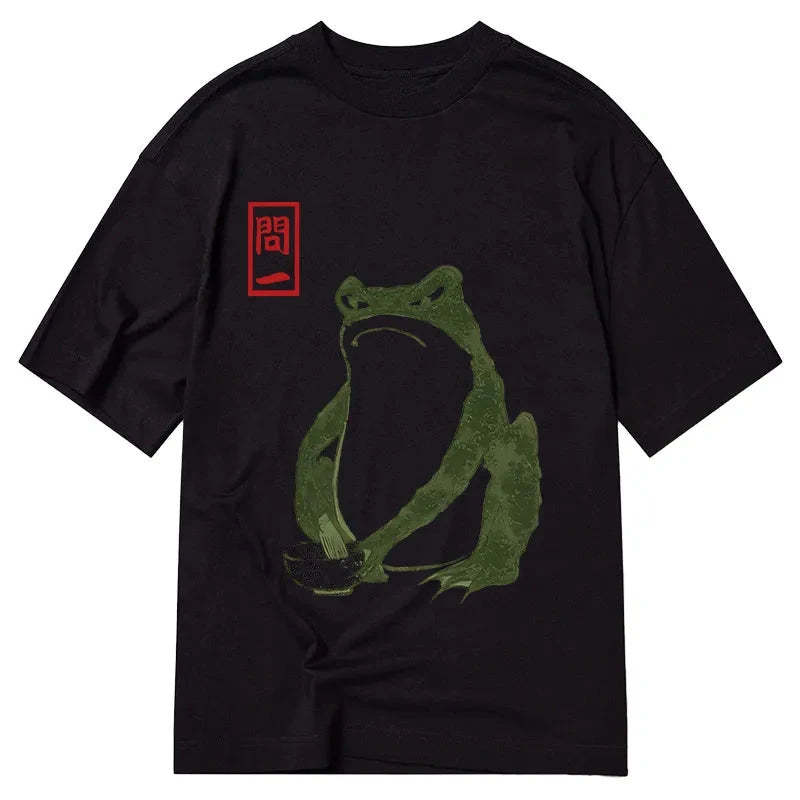 Tokyo-Tiger Woodblock Print Frog Classic T-Shirt