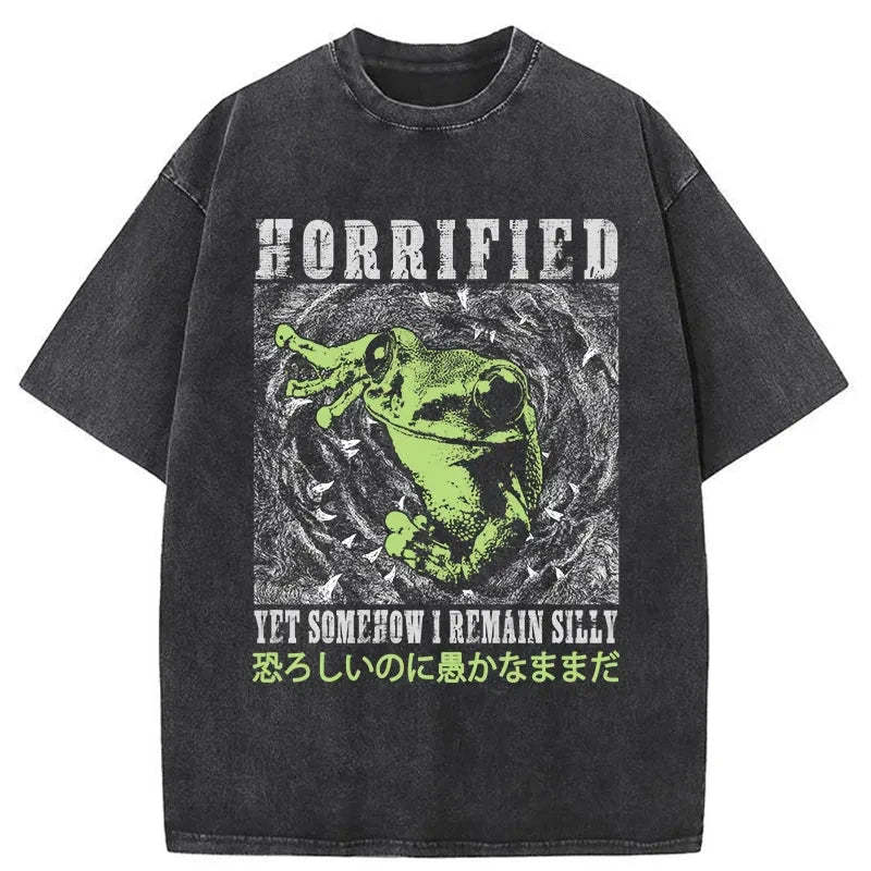 Tokyo-Tiger Silly Frog Japanese Washed T-Shirt