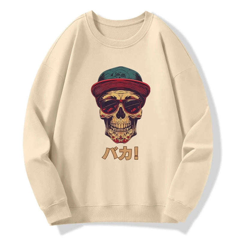 トップス 00s japanese label long sleeve skull Blue Cross SKULL & HEAD JAPANESE BRAND LONG SLEEVE