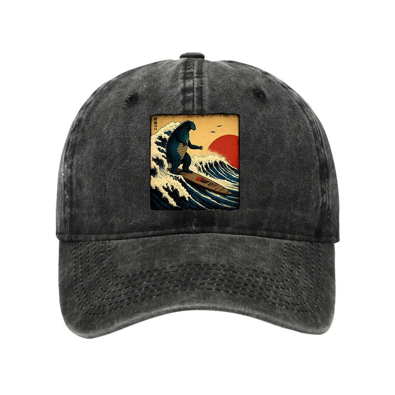 Tokyo-Tiger The Great Wave Washed Cap