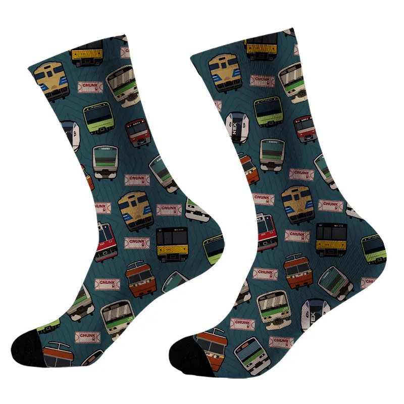 Tokyo-Tiger Japanese Train Socks