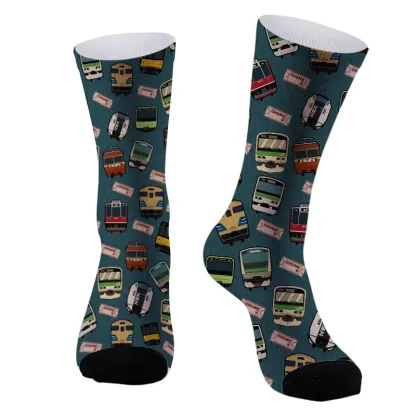 Tokyo-Tiger Japanese Train Socks