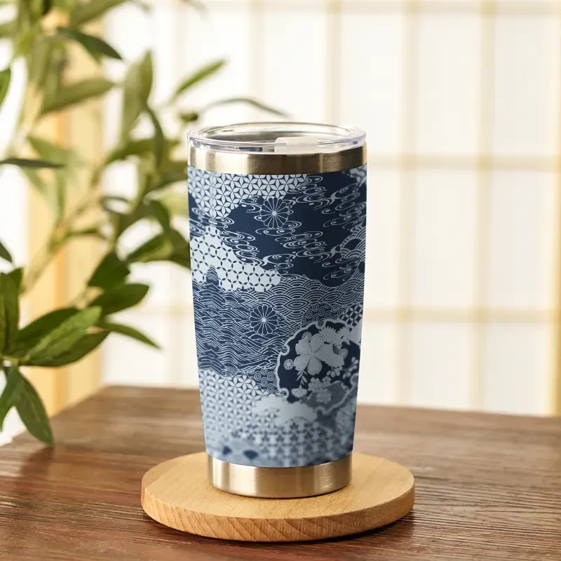 Tokyo-Tiger Sakura Auspicious Clouds 20oz Tumbler