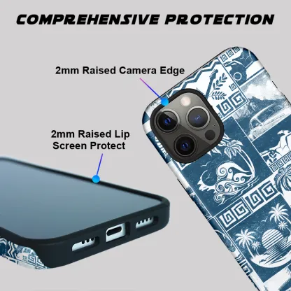 Tokyo-Tiger Tropical Island Collage Phone Case