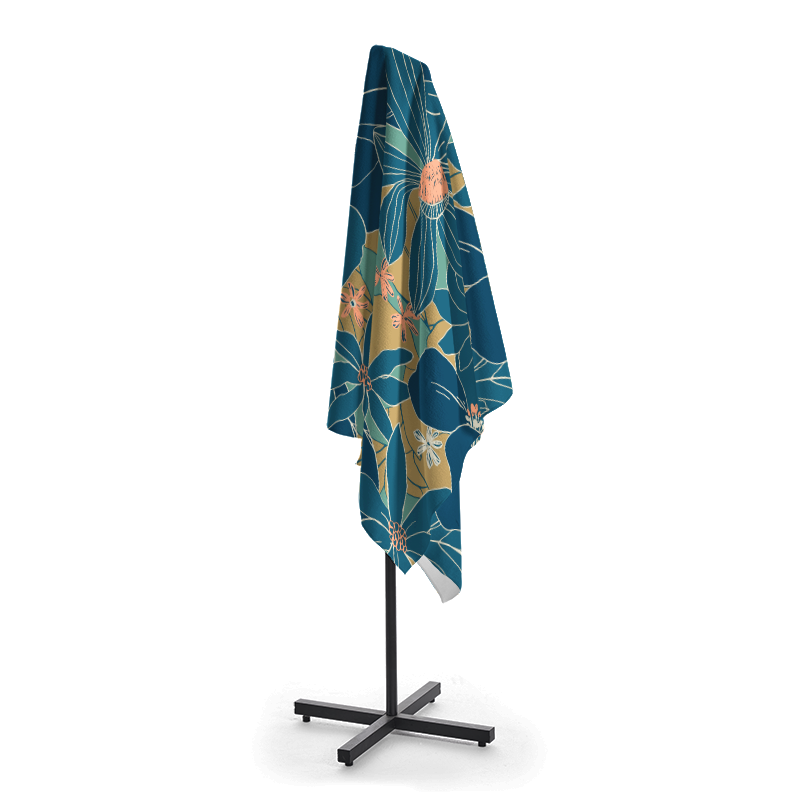Tokyo-Tiger Blooming Flowers Beach Towel