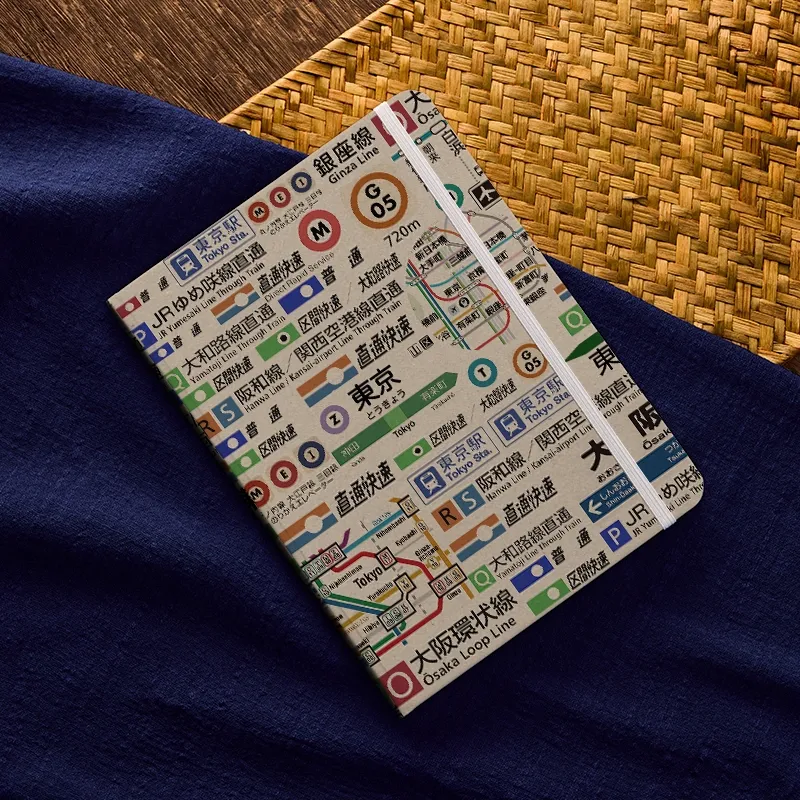 Tokyo-Tiger Tokyo Train Lines Notebook