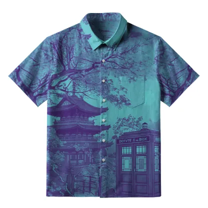 Tokyo-Tiger Mystic Tardis Button-up Shirt
