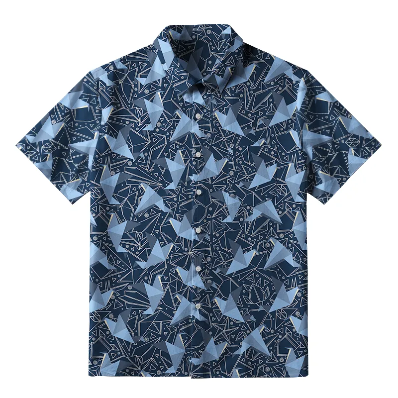 Tokyo-Tiger Japanese Traditional Origami Button-up Shirt Sale
