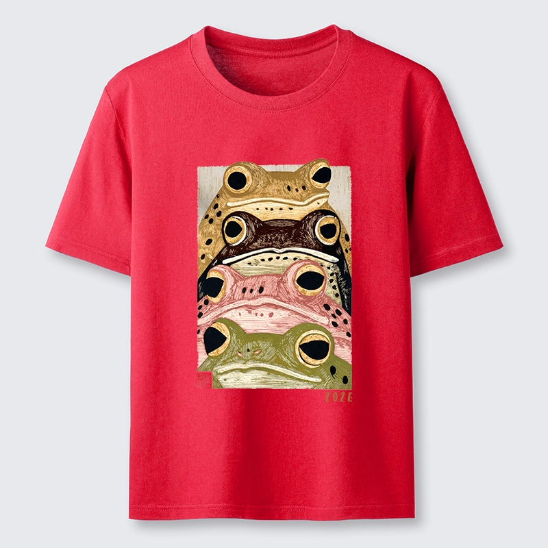 Tokyo-Tiger Whimsical Multi Colored Frog Art Classic T-Shirt