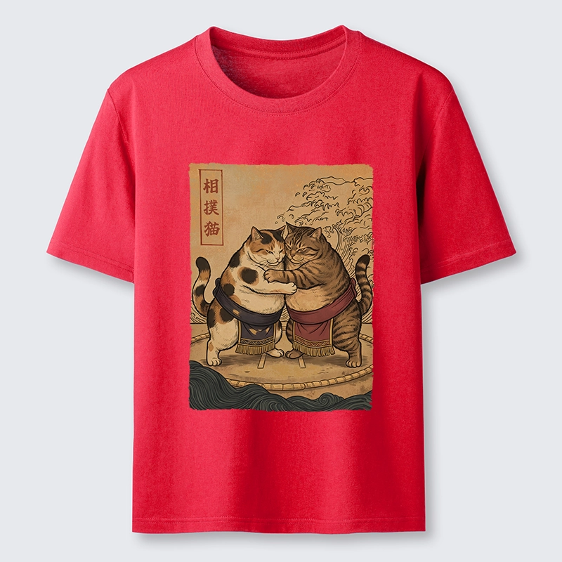 Tokyo-Tiger Sumo Cats Ready To Fight Classic T-Shirt