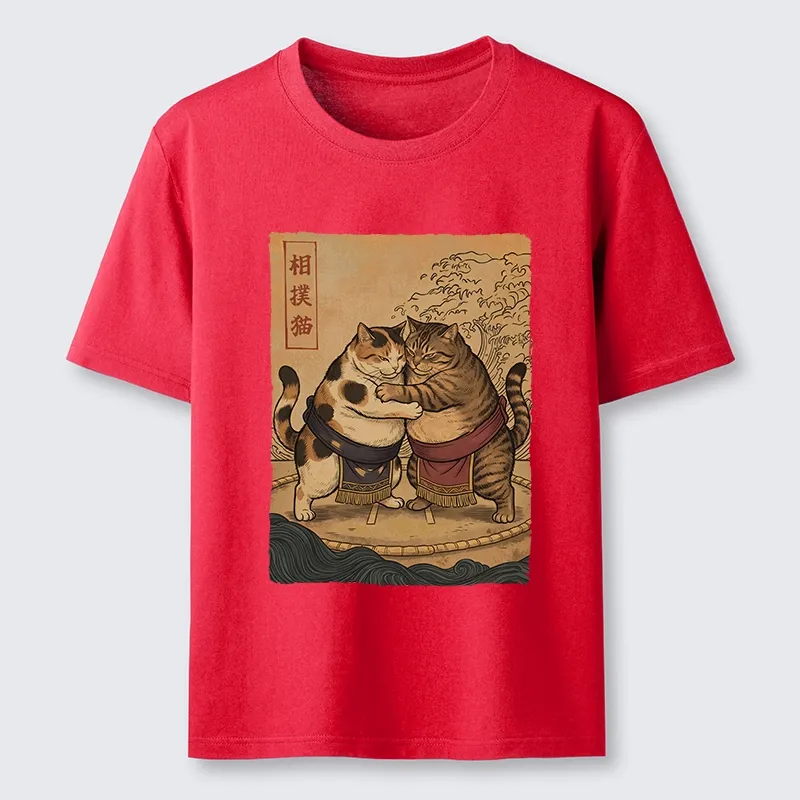 Tokyo-Tiger Sumo Cats Ready To Fight Classic T-Shirt