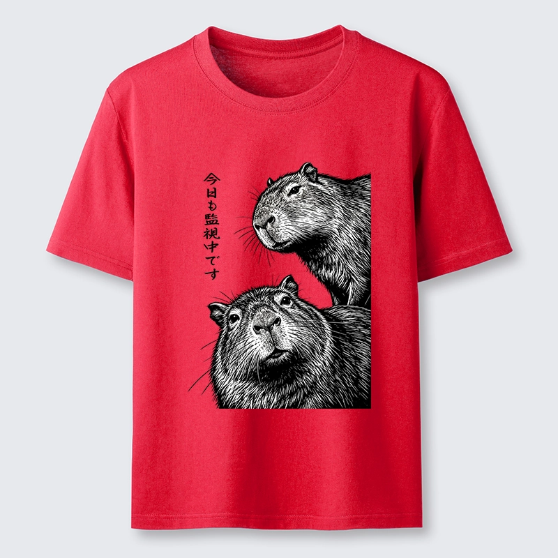 Tokyo-Tiger Capybara Surveillance Squad Classic T-Shirt