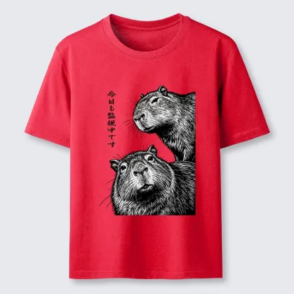 Tokyo-Tiger Capybara Surveillance Squad Classic T-Shirt