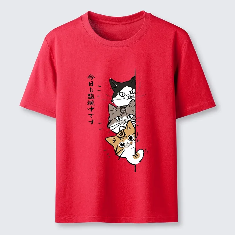 Tokyo-Tiger Funny Cat Surveillance Squad Classic T-Shirt