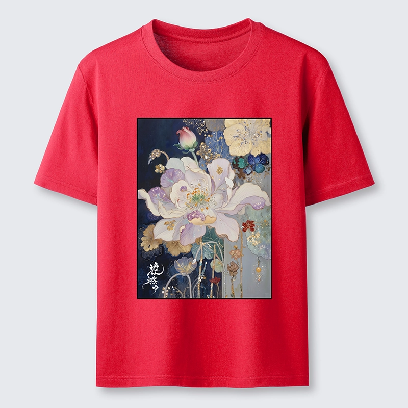 Tokyo-Tiger Golden Flower Bloom In The Night Classic T-Shirt