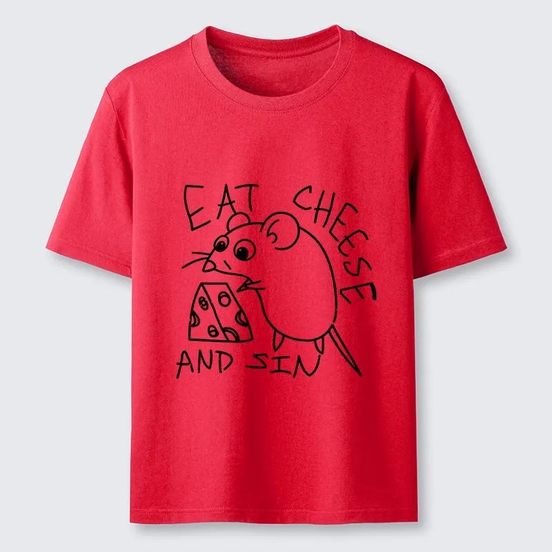 Tokyo-Tiger Cheese Obsessed Mouse Funny Art Classic T-Shirt Sale