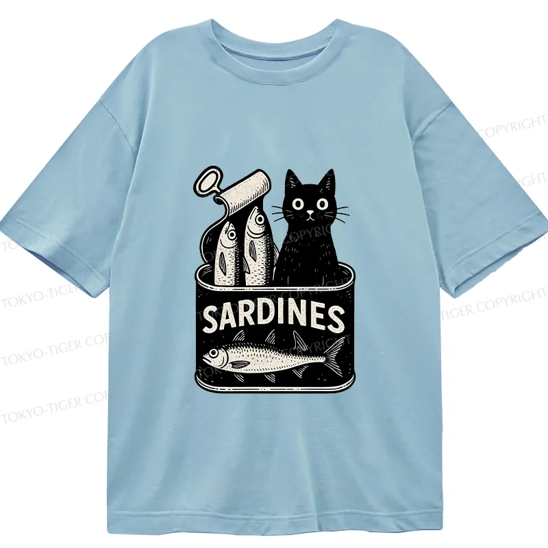 Tokyo-Tiger Cat And Canned Fish Classic T-Shirt