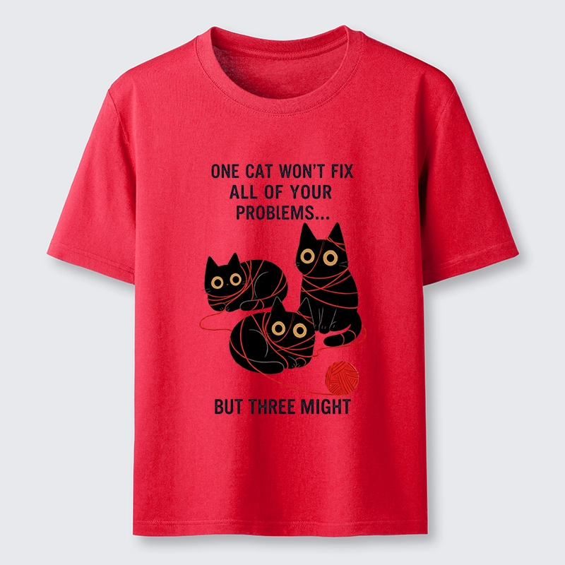Tokyo-Tiger Three Cats Fix All Problems Classic T-Shirt