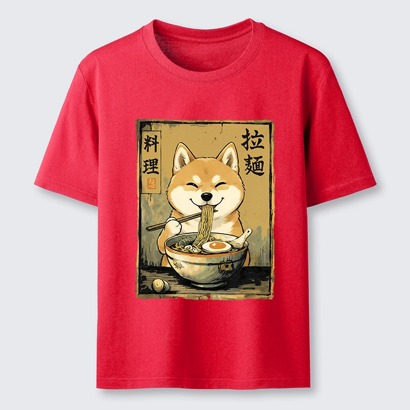 Tokyo-Tiger Happy Shiba Eating Ramen Classic T-Shirt Sale
