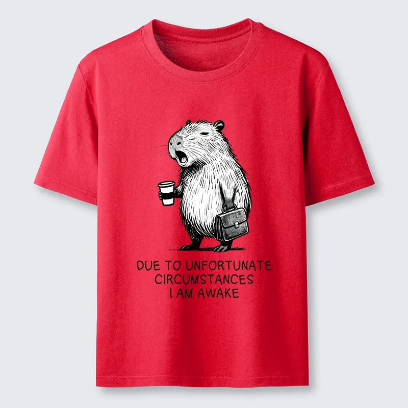 Tokyo-Tiger Capybara Is Awake Against Its Will Classic T-Shirt