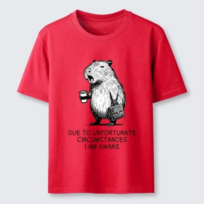Tokyo-Tiger Capybara Is Awake Against Its Will Classic T-Shirt