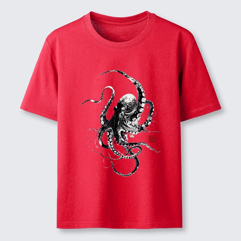 Tokyo-Tiger Traditional Japanese Octopus Painting Classic T-Shirt