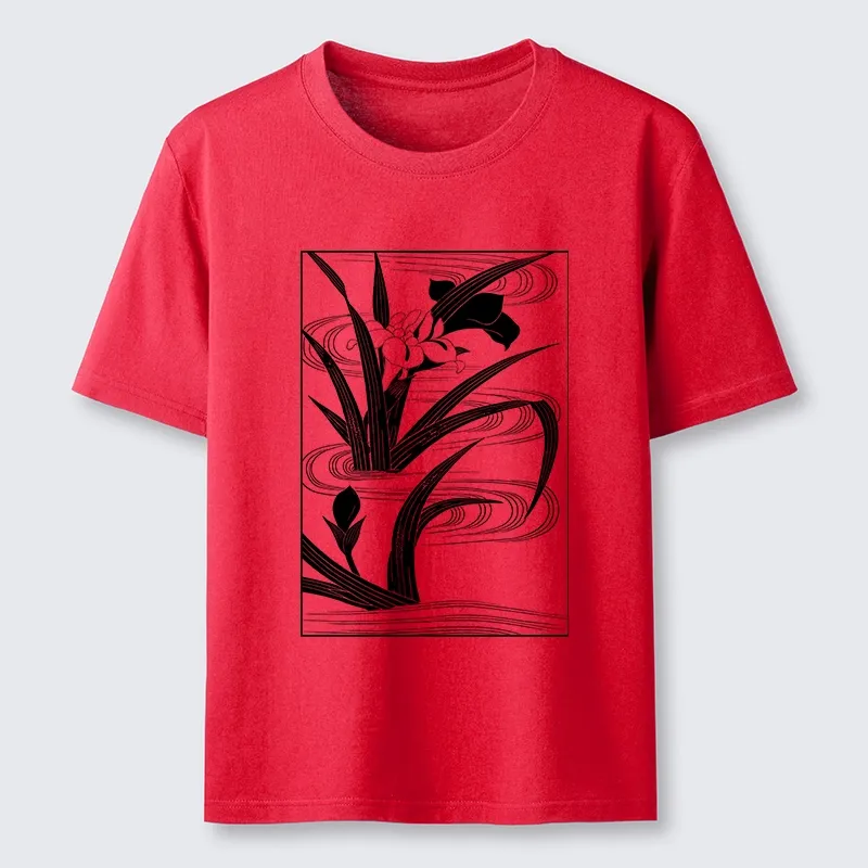 Tokyo-Tiger Japanese Iris Woodblock Art Classic T-Shirt