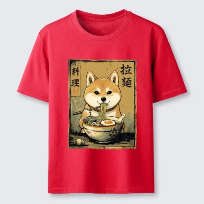 Tokyo-Tiger Shiba Inu Obsessed With Eating Ramen Classic T-Shirt