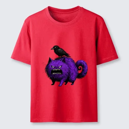 Tokyo-Tiger Spooky Purple Cat Ready To Attack Classic T-Shirt