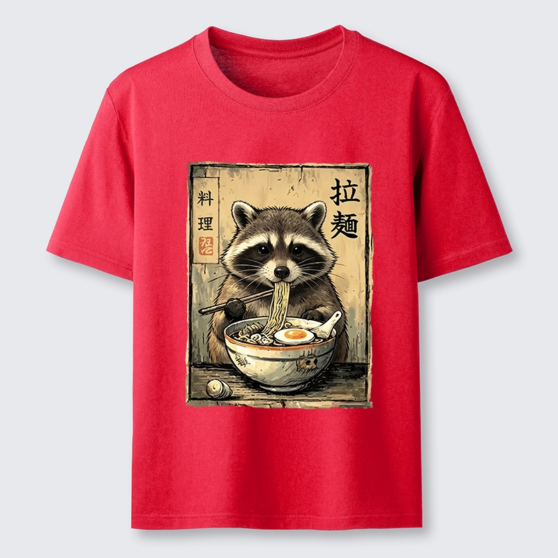 Tokyo-Tiger Raccoon Eating Ramen And Loving It Classic T-Shirt