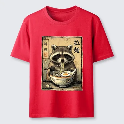 Tokyo-Tiger Raccoon Eating Ramen And Loving It Classic T-Shirt