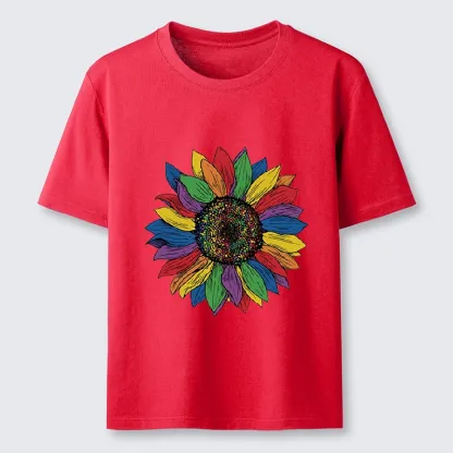 Tokyo-Tiger Rainbow Sunflower Pride Art Classic T-Shirt