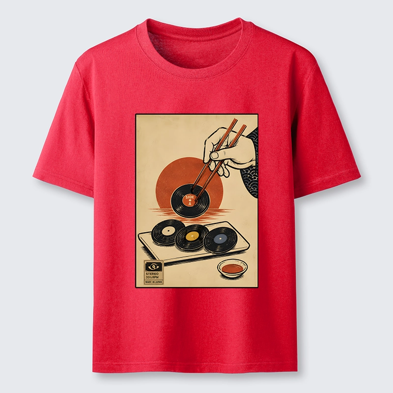 Tokyo-Tiger Chopsticks And Vinyl Sushi Art Classic T-Shirt