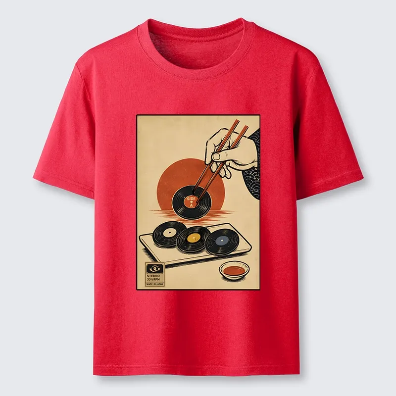 Tokyo-Tiger Chopsticks And Vinyl Sushi Art Classic T-Shirt