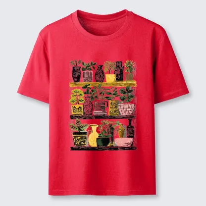 Tokyo-Tiger Cozy Home Plant Shelf Vibes Classic T-Shirt