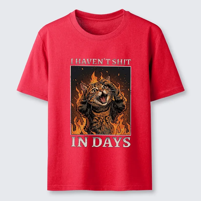 Tokyo-Tiger Funny Cat Constipation Meme Art Classic T-Shirt