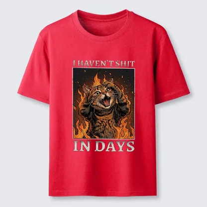 Tokyo-Tiger Funny Cat Constipation Meme Art Classic T-Shirt